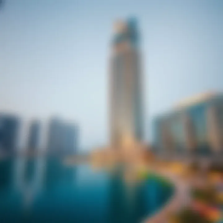 The sleek design of the Marina 101 towering over the Dubai Marina