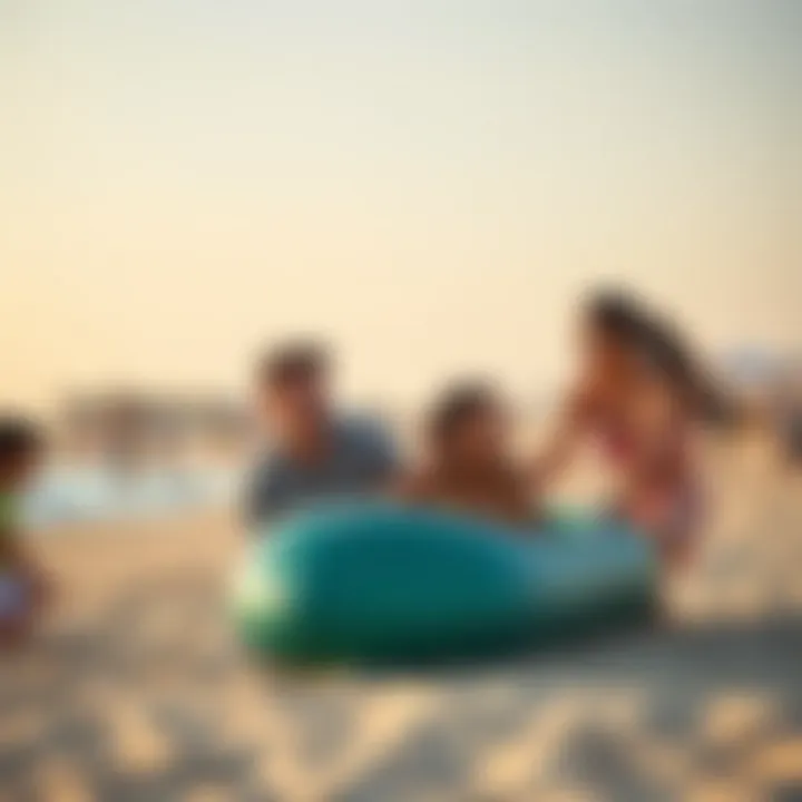 Family Fun and Recreation Families enjoying recreational activities at La Mer