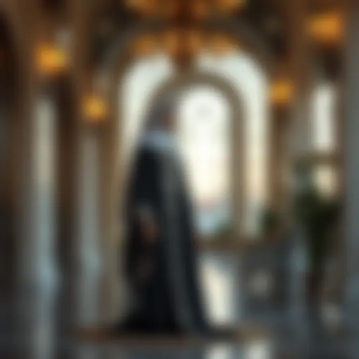 Contemporary Abaya Design A modern interpretation of the abaya featuring intricate designs and luxurious fabrics.