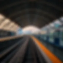 Scenic view of Union Metro station in Dubai