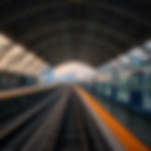 Union Metro Station: Gateway to Expo 2020 Scenic view of Union Metro station in Dubai