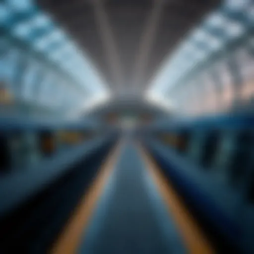 Architectural marvel of a Dubai metro station