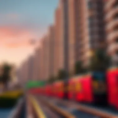 Real Estate Development Near Metro Lines Vibrant real estate development near metro lines