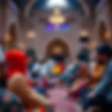 A vibrant majlis gathering highlighting the essence of community and connection.