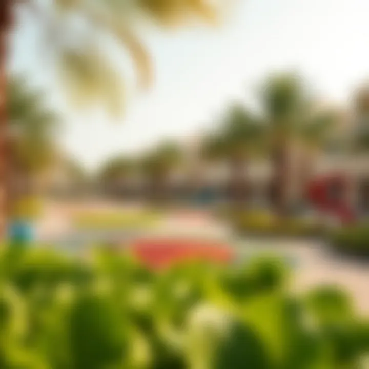 Recreational Area in Palm Crescent Vibrant recreational area in Palm Crescent with lush greenery and leisure facilities