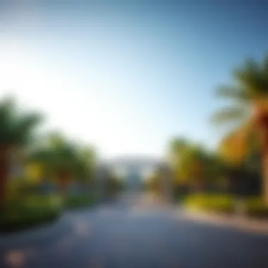Nature and Architecture in Harmony Lush greenery surrounding a modern park gate