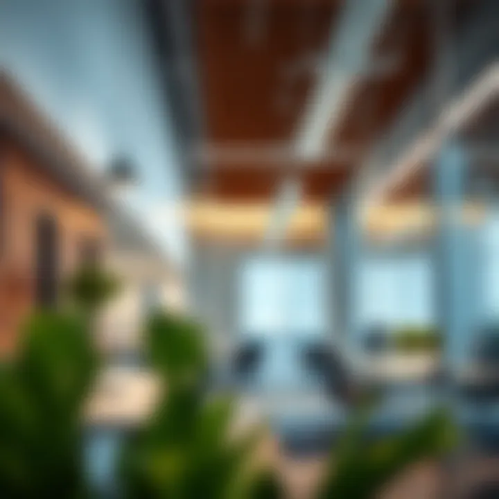 Innovative Office Environment A modern office environment showcasing innovative facilities management solutions