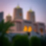 Traditional Emirati architecture featuring wind towers