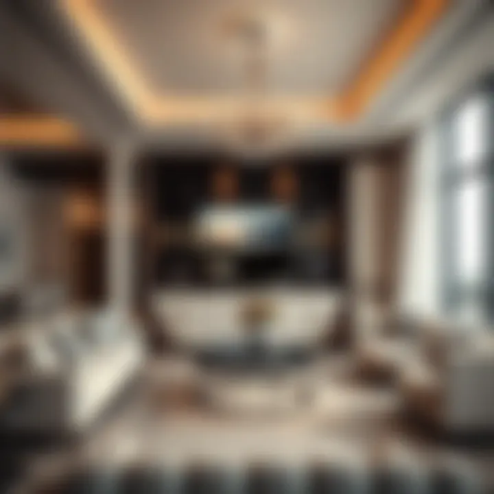 Luxury Living in UAE Real Estate Luxurious apartment interiors symbolizing high-end living