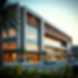 Exterior view showcasing the modern architectural design of المدينة مول القصيص