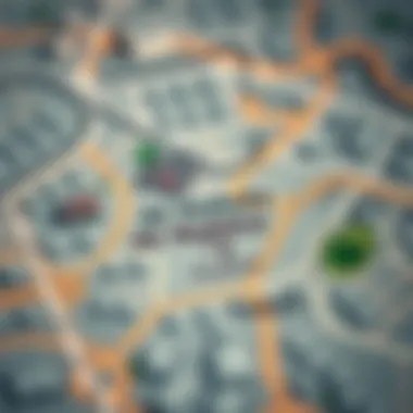 Map highlighting the location and surroundings of Al Nahda 1