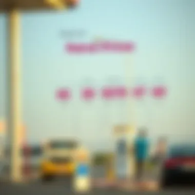 An infographic comparing petrol prices in different regions of the UAE.