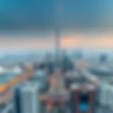 Aerial view of Dubai skyline showcasing luxury real estate