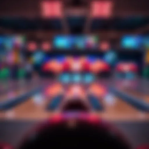 Bowling alley interior showcasing vibrant atmosphere