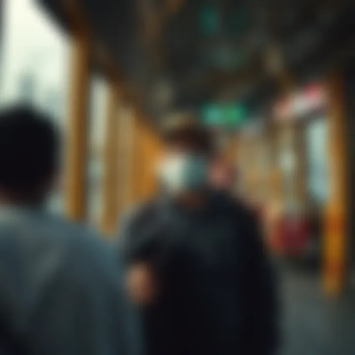 Commuters using various transport options in Dubai