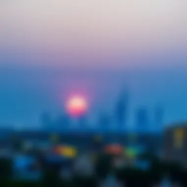 A picturesque sunrise over the UAE skyline as Sehri time ends