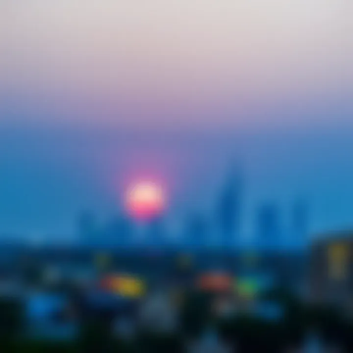 A picturesque sunrise over the UAE skyline as Sehri time ends