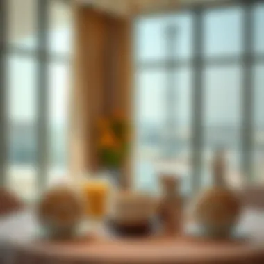A serene view of a breakfast table set for Sehri in the UAE