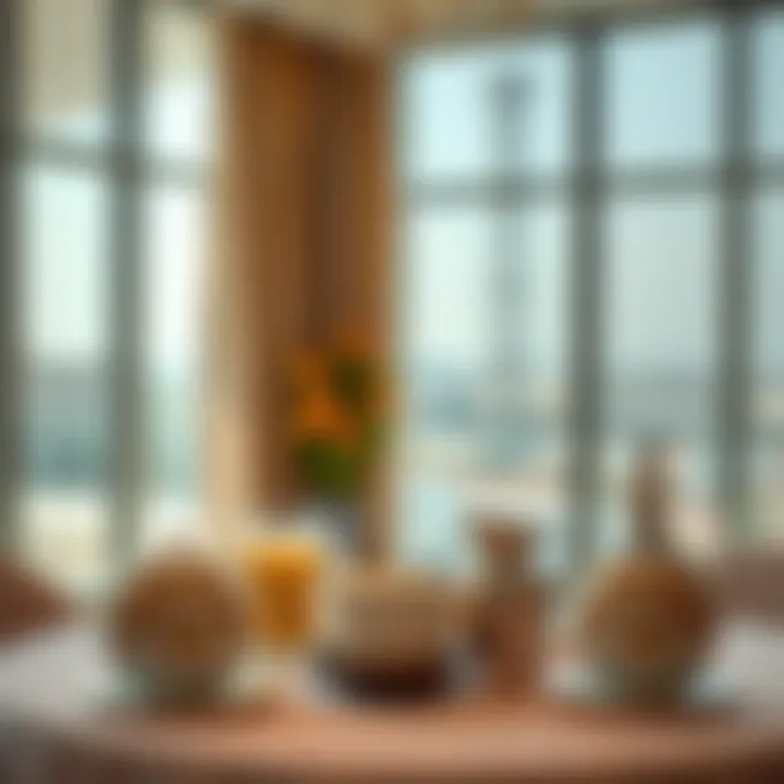 A serene view of a breakfast table set for Sehri in the UAE