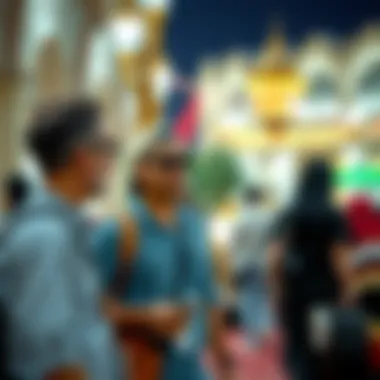 Tourists engaging in local events during Ramadan in Dubai