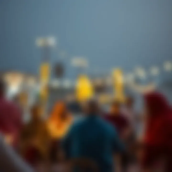 Community Life During UAE Holidays Community gathering during a holiday