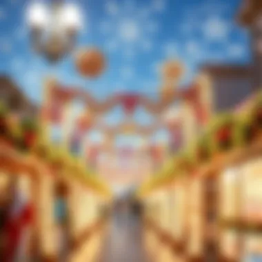 Festive Atmosphere During UAE Holidays Festive decorations in the UAE