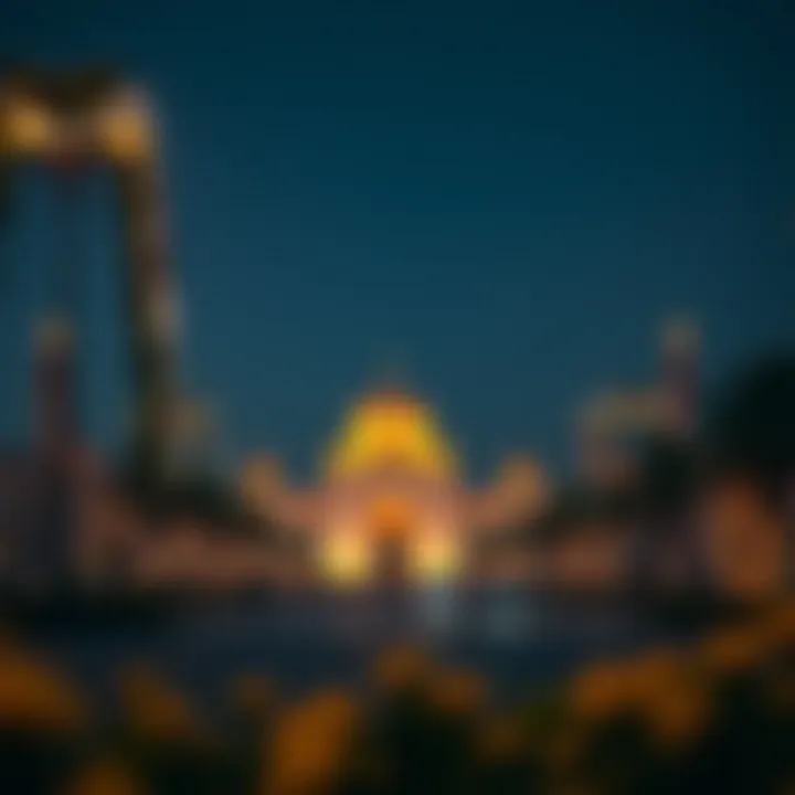 Landmarks Illuminated for Holidays Iconic landmarks adorned for celebrations
