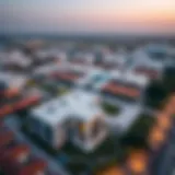 Aerial view of Venus International School campus showcasing modern architecture