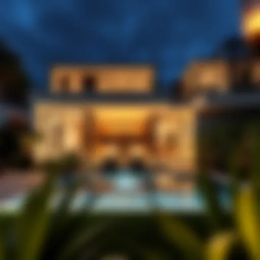 Elegant villa architecture reflecting modern design principles