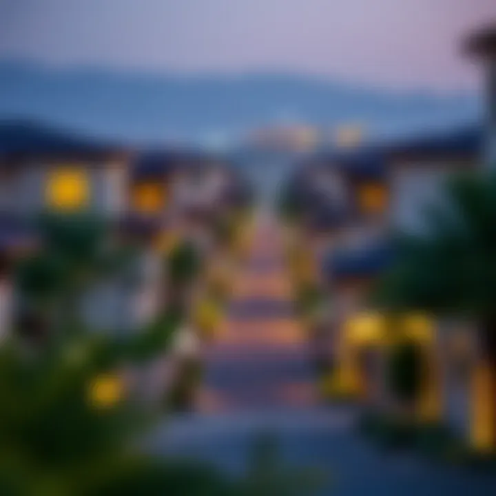 Serene neighborhood view emphasizing community living