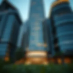 Exterior view showcasing the modern architecture of Volante Tower