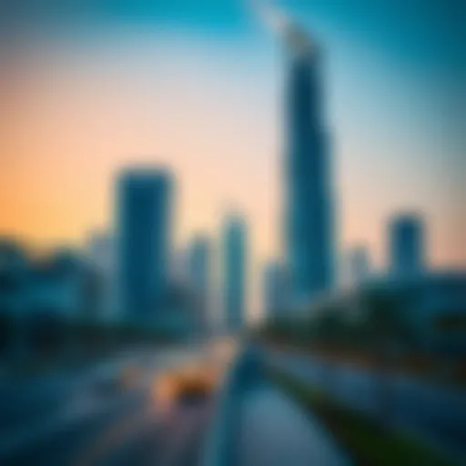 Wasl Tower: A Landmark of Modern Architecture Stunning view of Wasl Tower from Sheikh Zayed Road