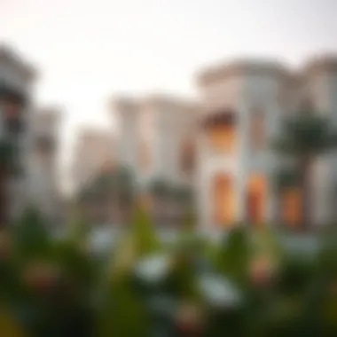 Architectural Elegance in Yas Acres Stunning architectural design of Yas Acres residences