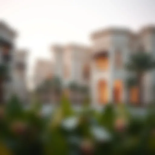 Architectural Elegance in Yas Acres Stunning architectural design of Yas Acres residences